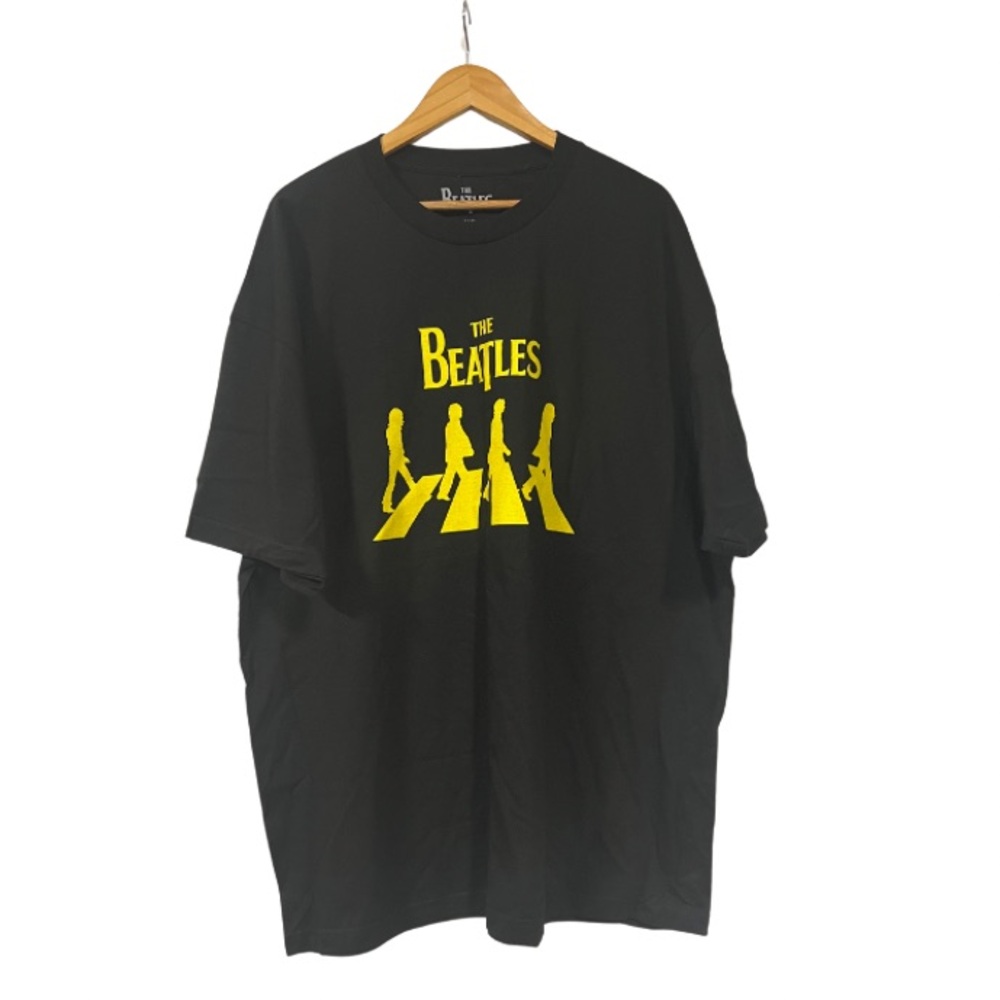 The Beatles Black Tee with Yellow Graphic Band Tee